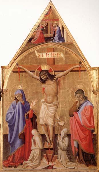 Antonio Fiorentino Crucifixion with Madonna and St.John